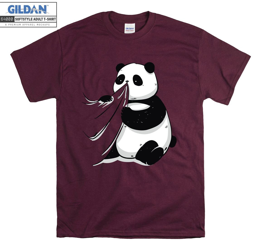 Cute Panda Holding Blanket T-shirt