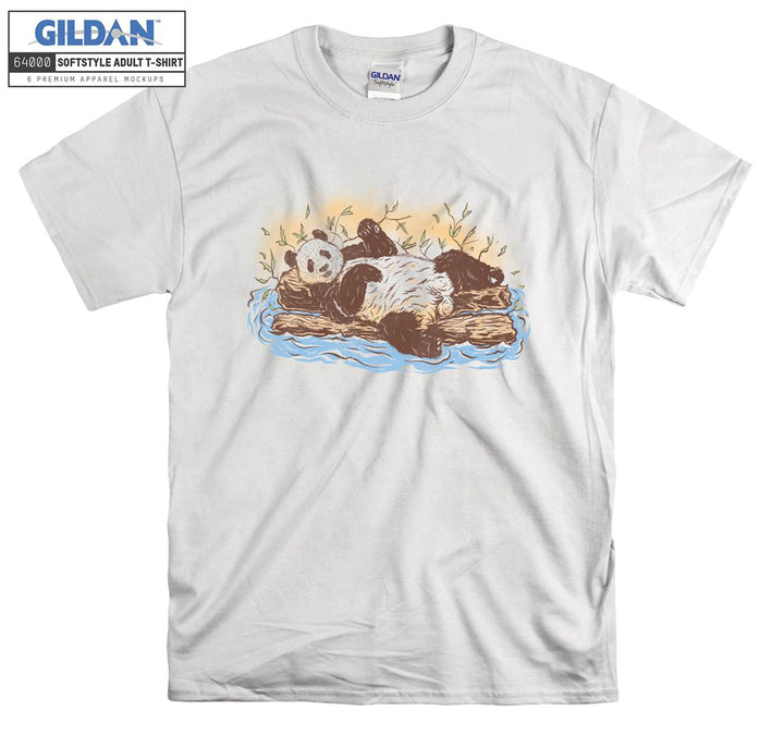 Brown Bear Bathing in Water T-shirt