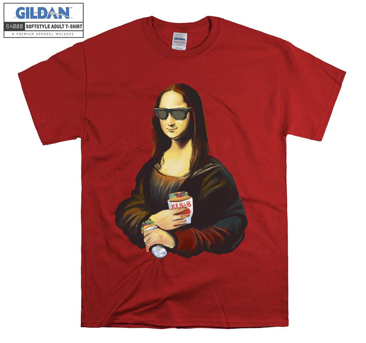 Funny Kebab Mona Lisa Figure T-shirt