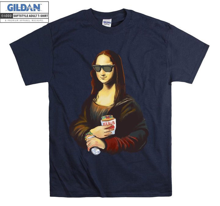 Funny Kebab Mona Lisa Figure T-shirt