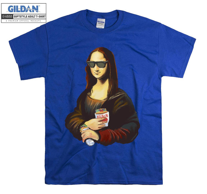 Funny Kebab Mona Lisa Figure T-shirt