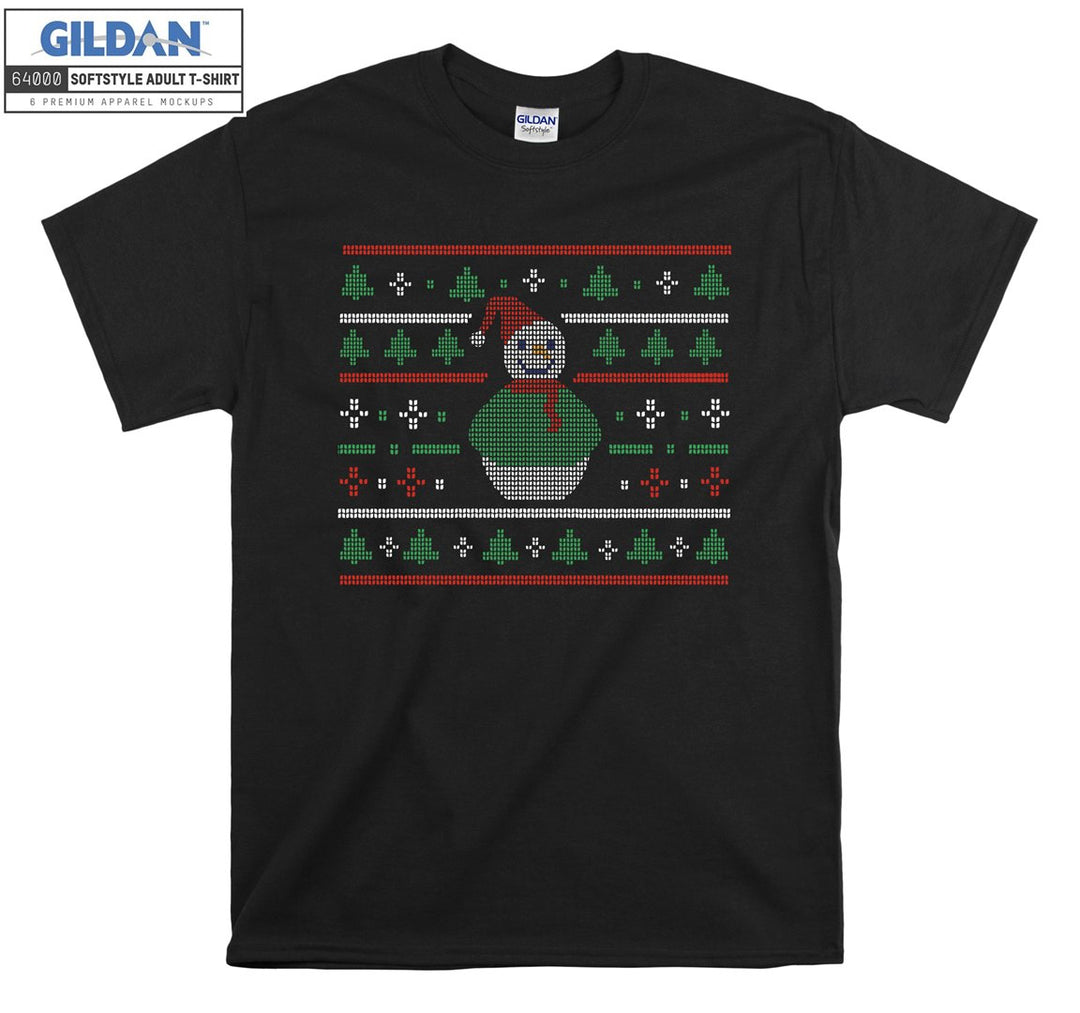 Christmas Snowman Figure T-shirt