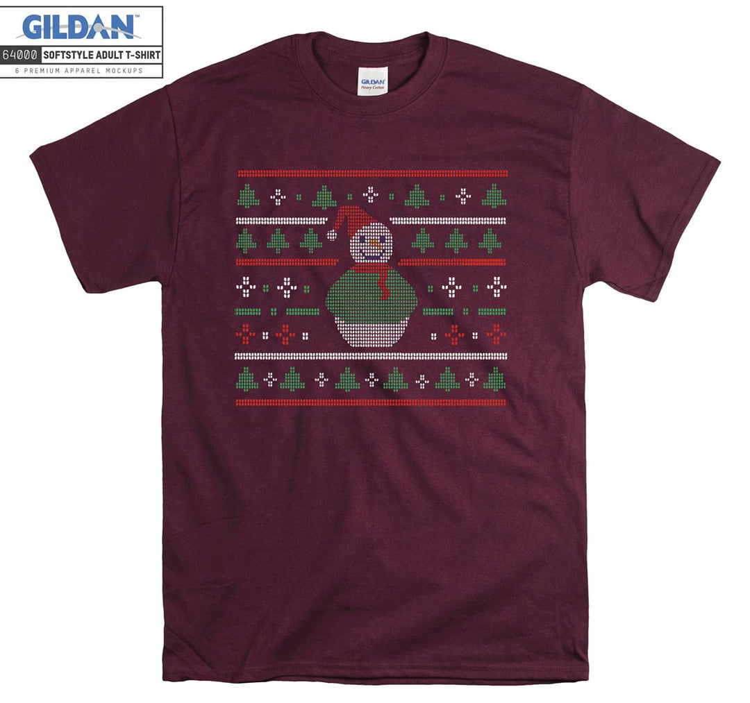 Christmas Snowman Figure T-shirt