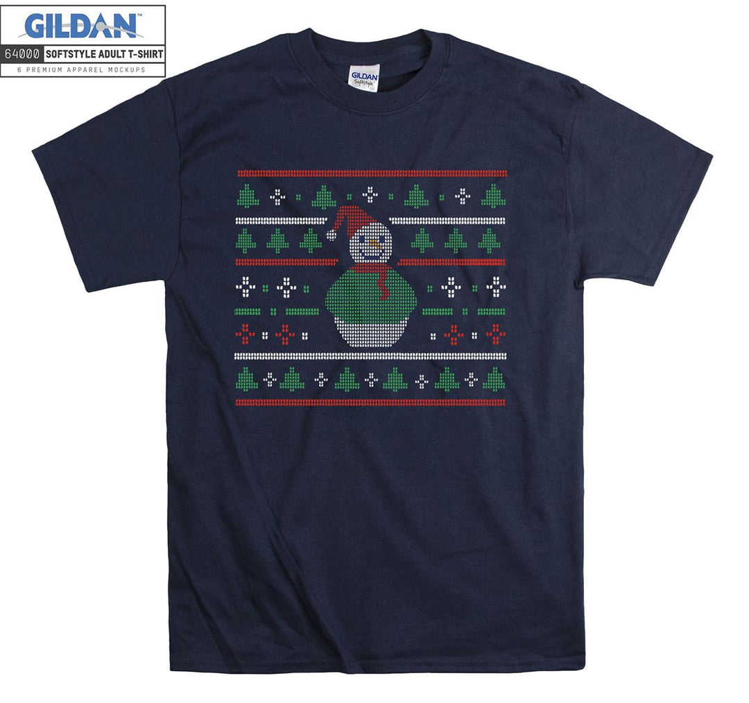 Christmas Snowman Figure T-shirt