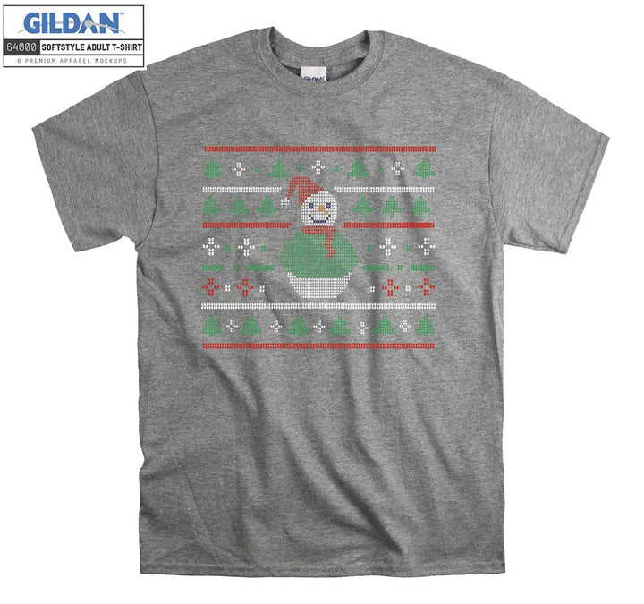 Christmas Snowman Figure T-shirt