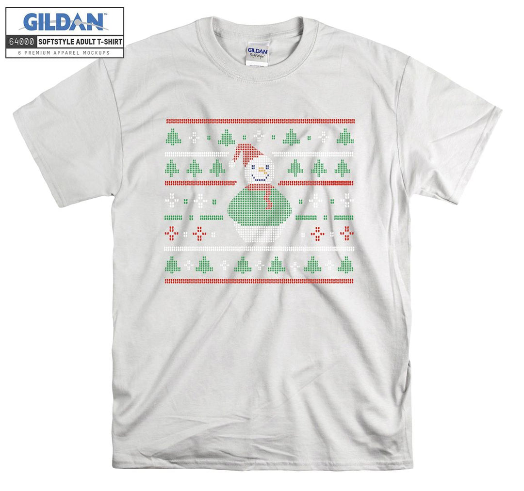 Christmas Snowman Figure T-shirt