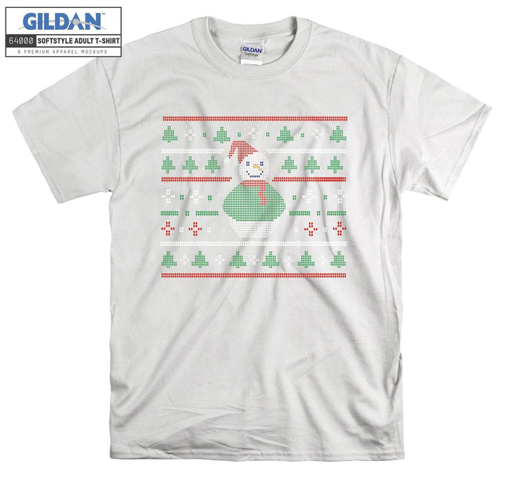 Christmas Snowman Figure T-shirt