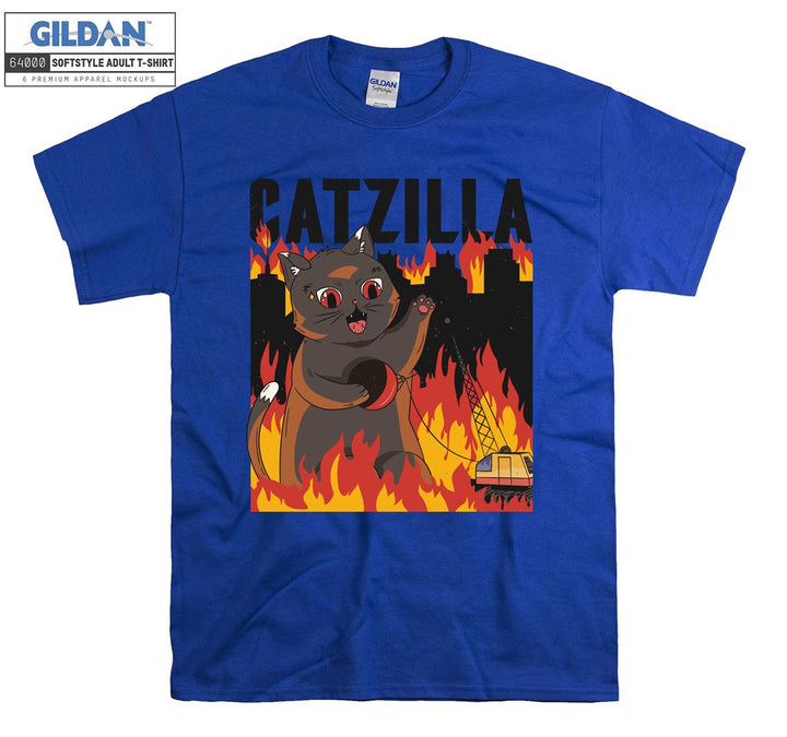 Catzilla Movie Fire T-shirt