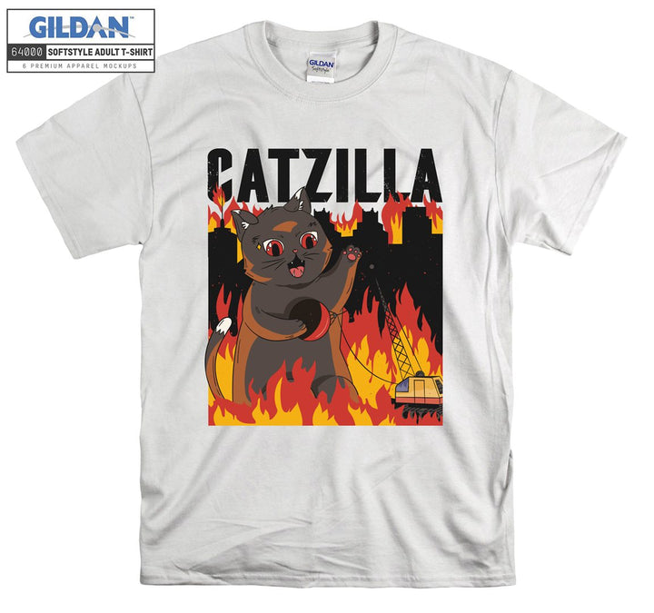 Catzilla Movie Fire T-shirt