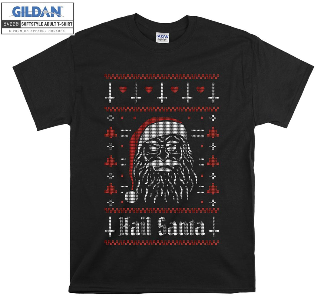 Christmas Hail Santa Figure T-shirt