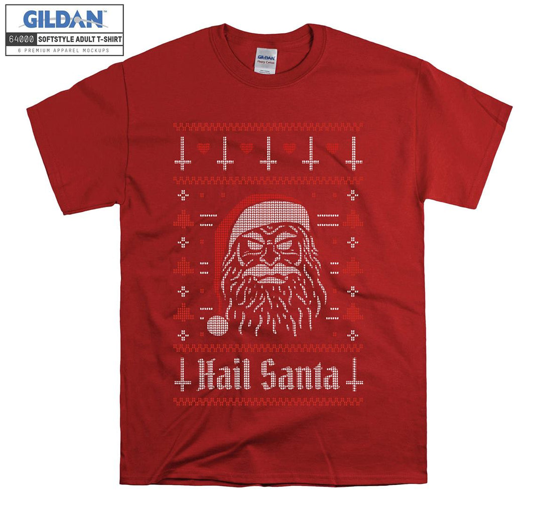 Christmas Hail Santa Figure T-shirt