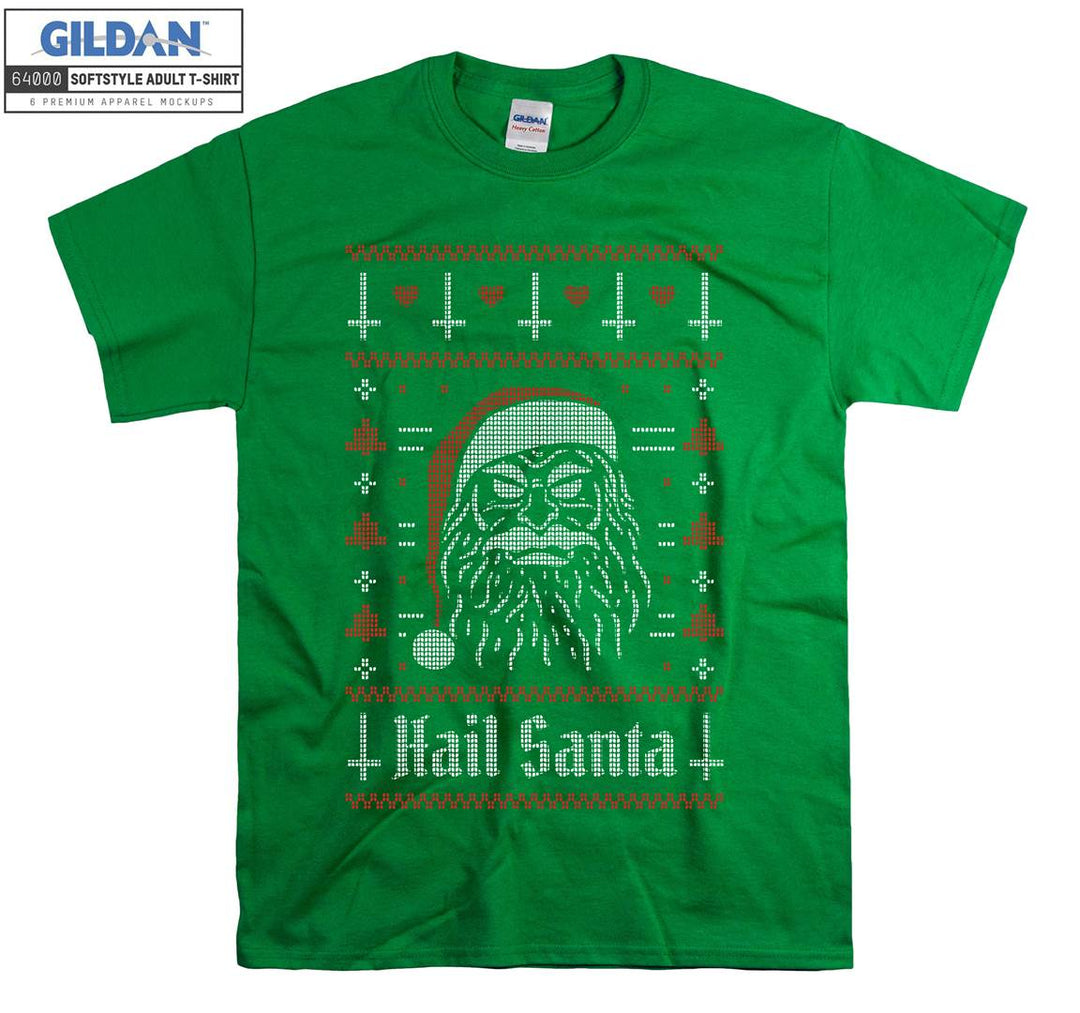 Christmas Hail Santa Figure T-shirt