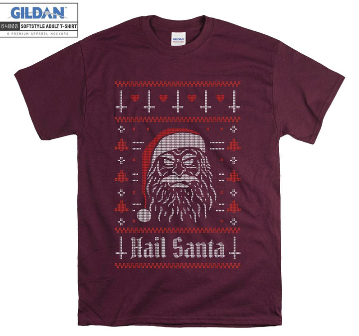 Christmas Hail Santa Figure T-shirt