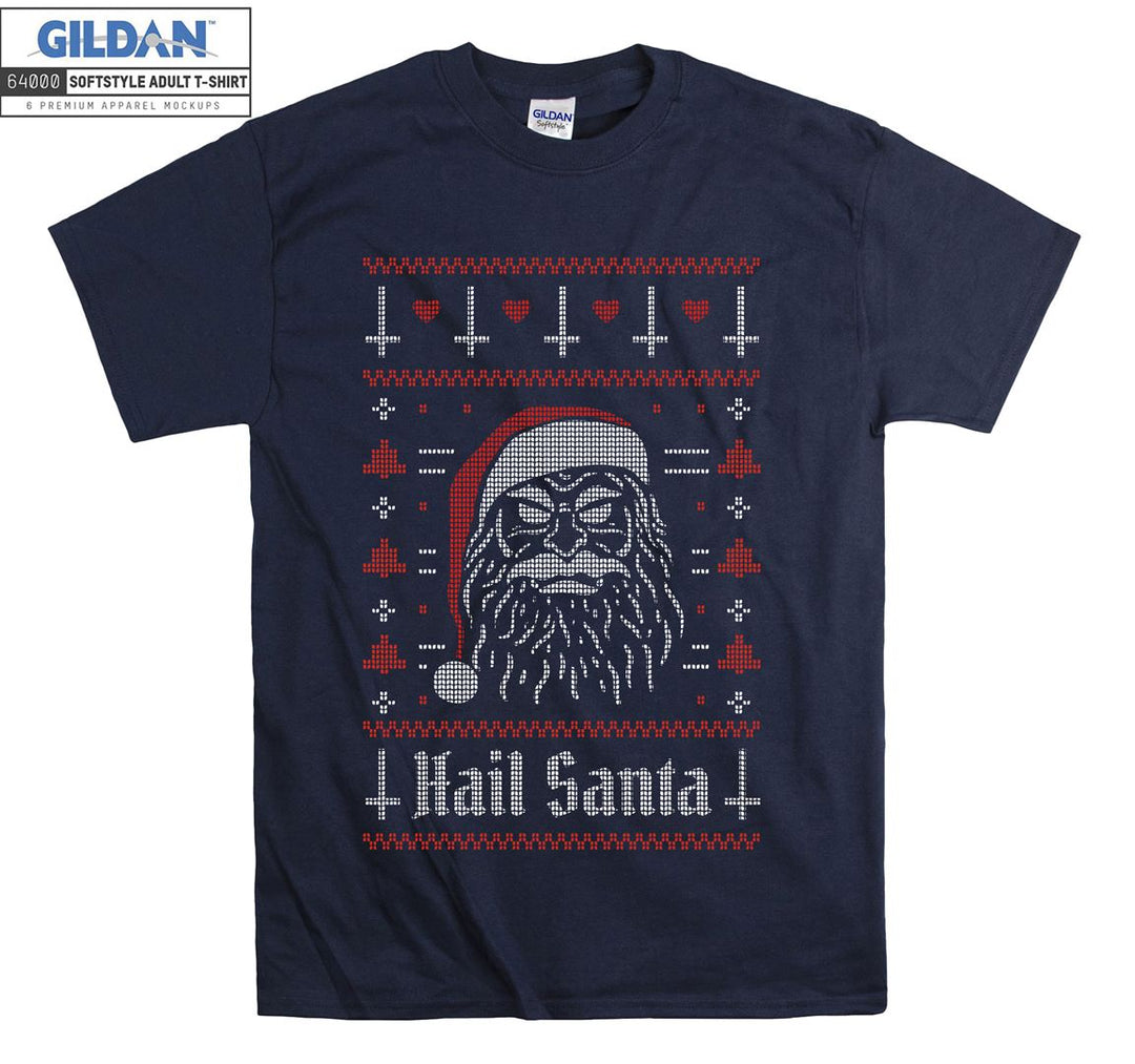 Christmas Hail Santa Figure T-shirt