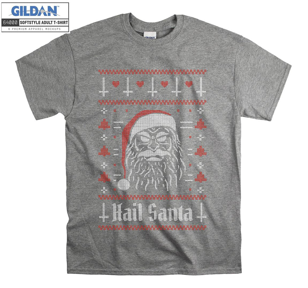 Christmas Hail Santa Figure T-shirt