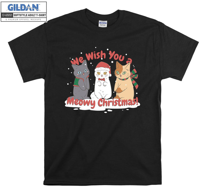 We Wish You a Meowy Christmas! Xmas T-shirt