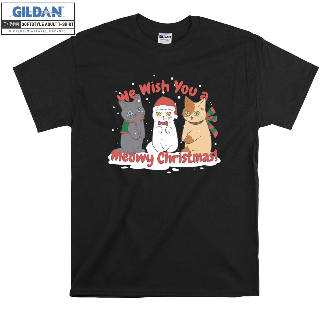 We Wish You a Meowy Christmas! Xmas T-shirt