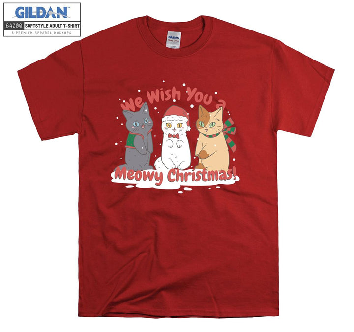 We Wish You a Meowy Christmas! Xmas T-shirt