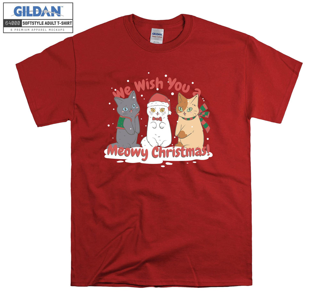 We Wish You a Meowy Christmas! Xmas T-shirt