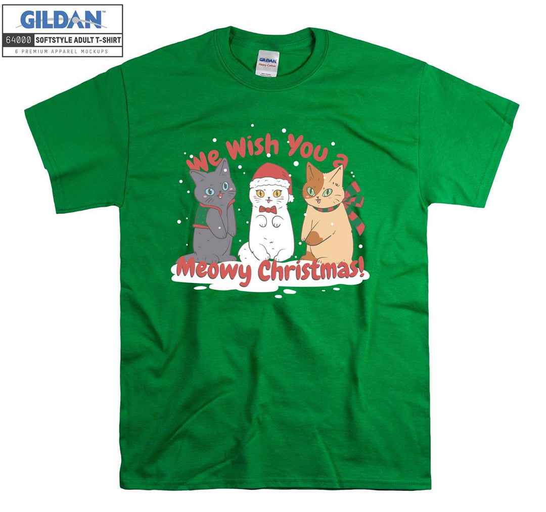 We Wish You a Meowy Christmas! Xmas T-shirt