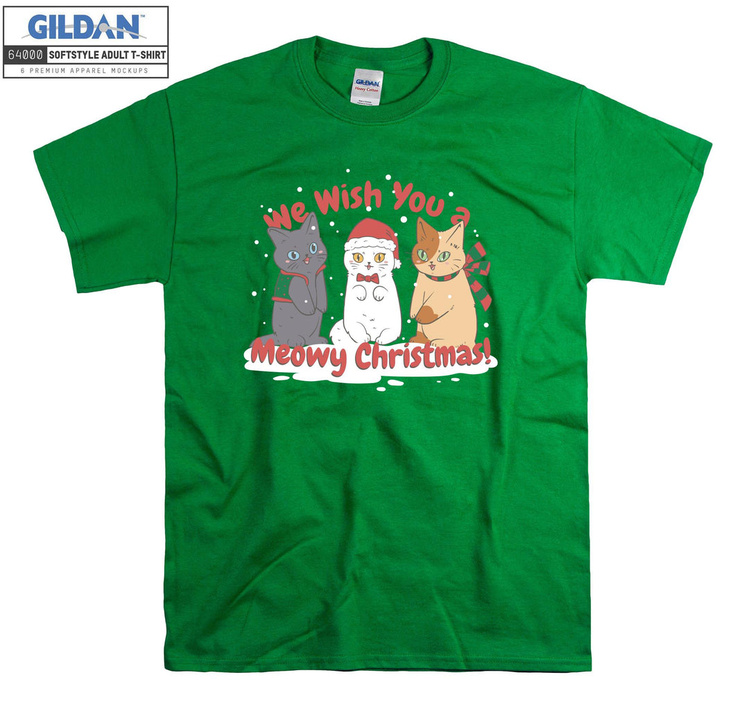 We Wish You a Meowy Christmas! Xmas T-shirt