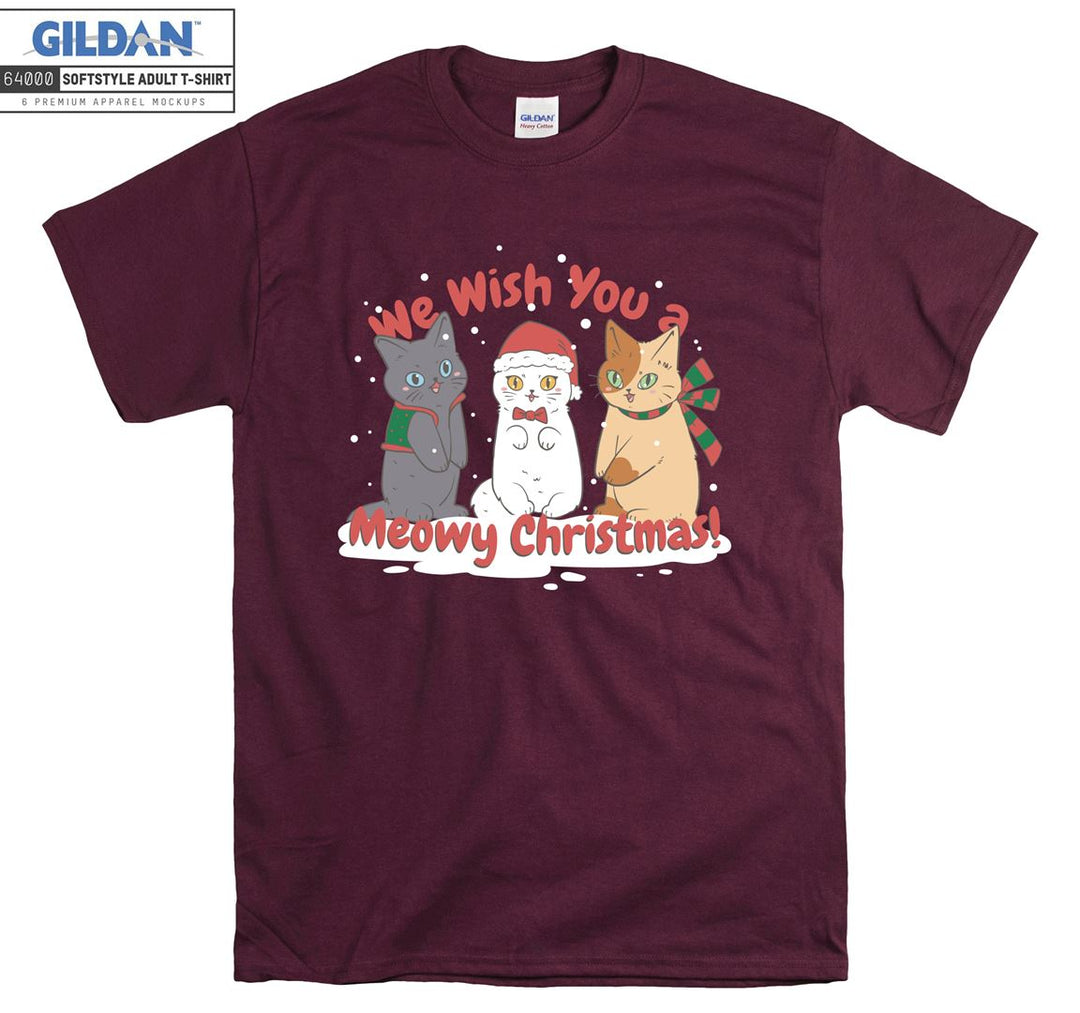 We Wish You a Meowy Christmas! Xmas T-shirt