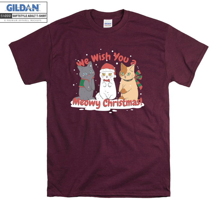 We Wish You a Meowy Christmas! Xmas T-shirt