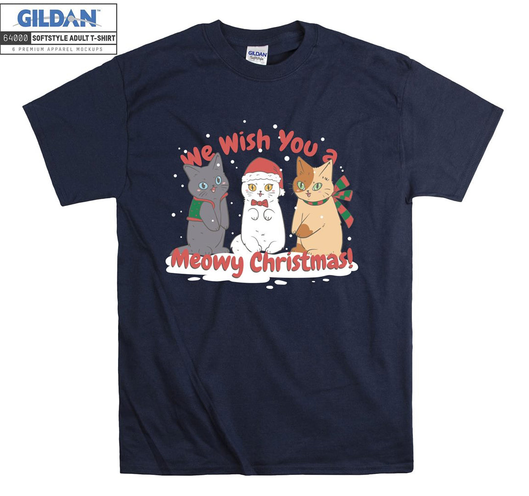 We Wish You a Meowy Christmas! Xmas T-shirt