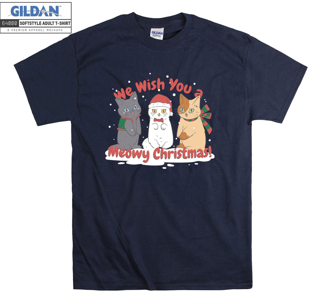 We Wish You a Meowy Christmas! Xmas T-shirt