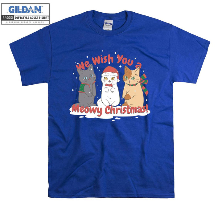 We Wish You a Meowy Christmas! Xmas T-shirt