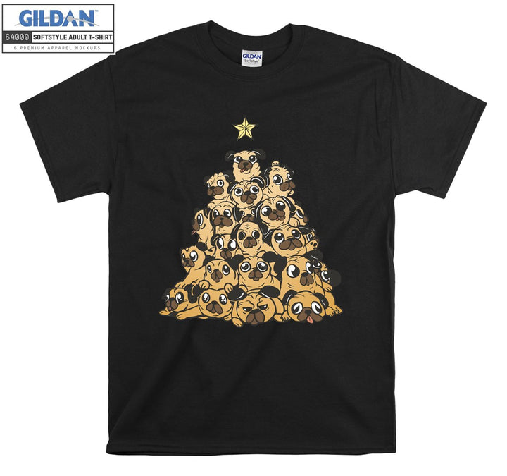 Cute dogs tree figure T-shirt