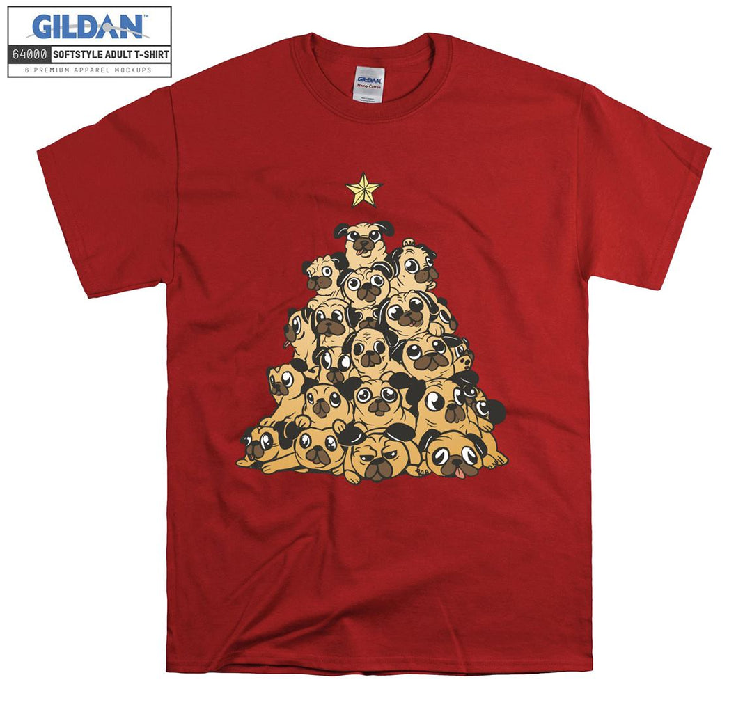 Cute dogs tree figure T-shirt