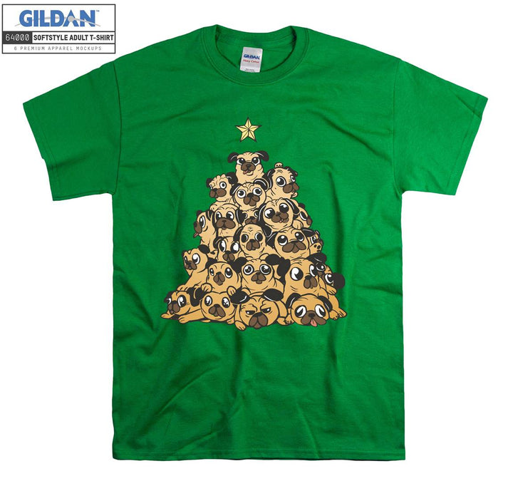 Cute dogs tree figure T-shirt