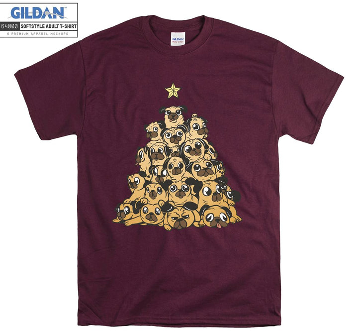 Cute dogs tree figure T-shirt