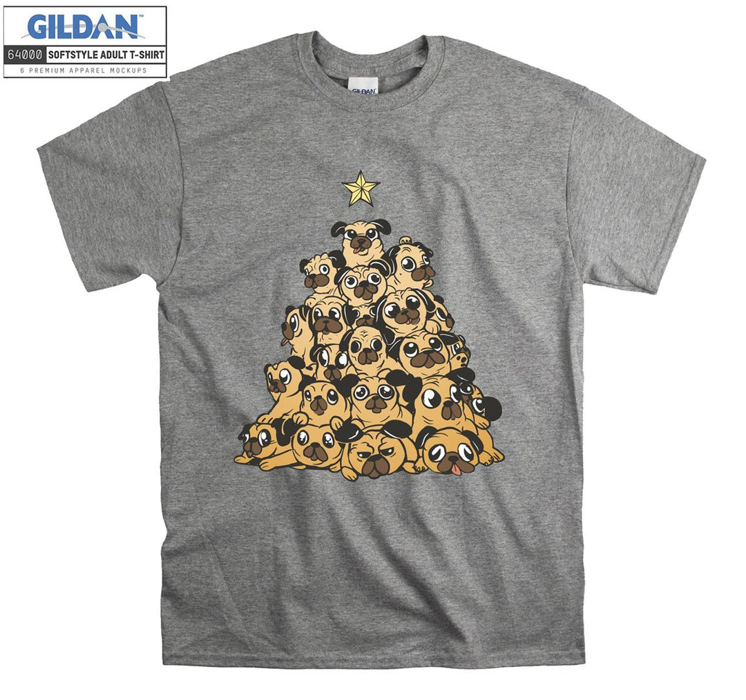 Cute dogs tree figure T-shirt