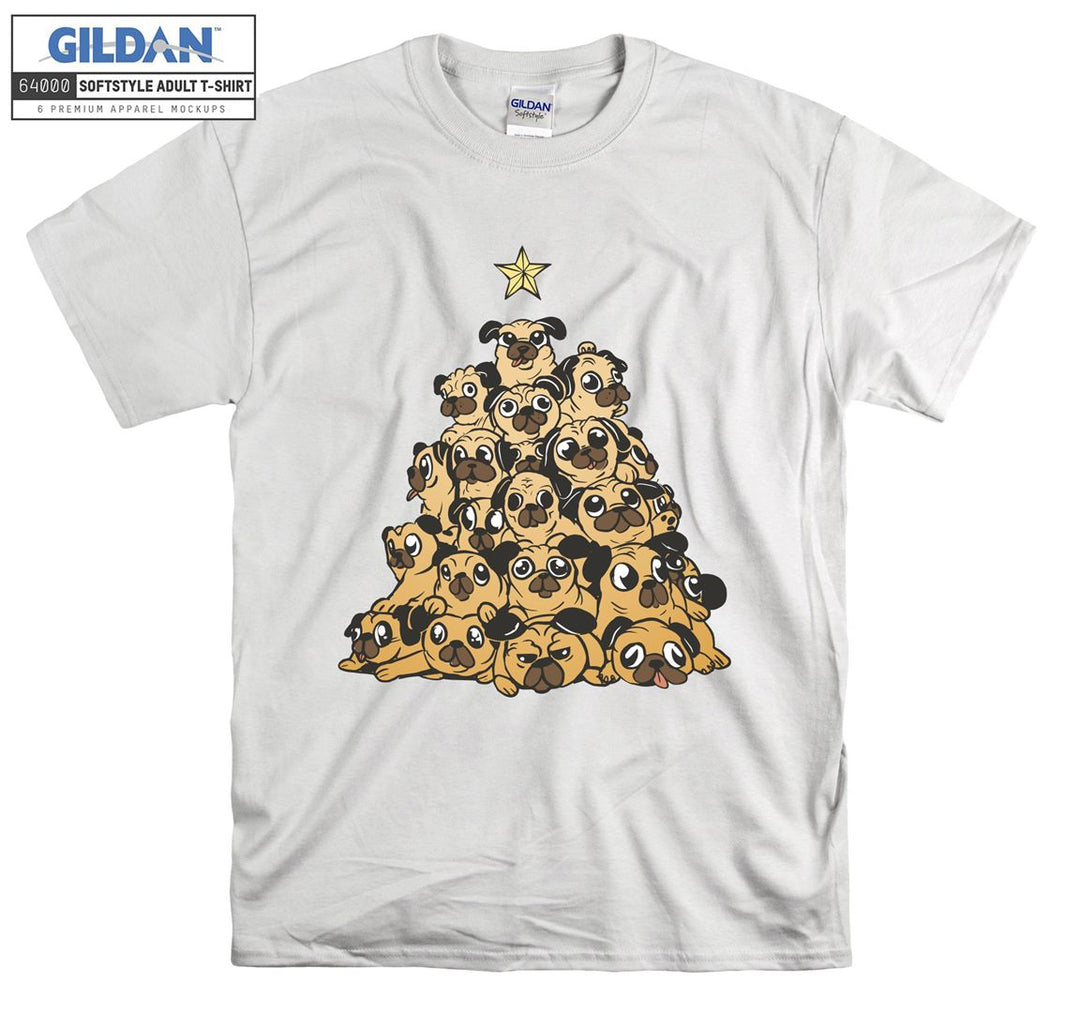 Cute dogs tree figure T-shirt