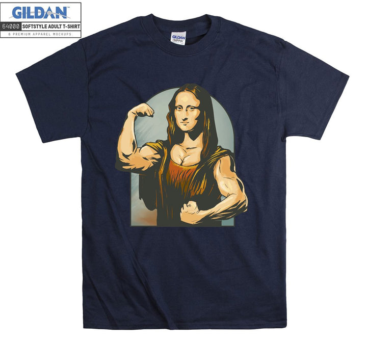 Funny mona lisa figure T-shirt