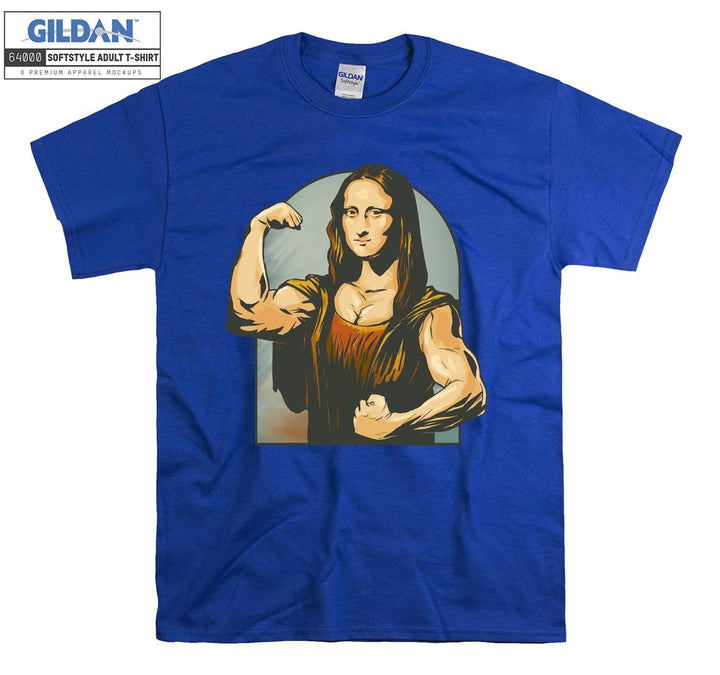 Funny mona lisa figure T-shirt