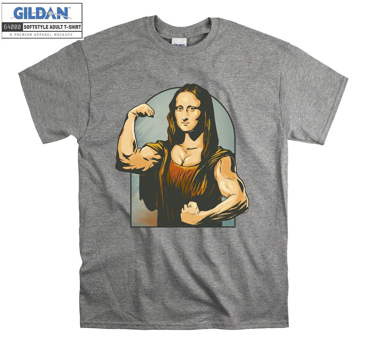 Funny mona lisa figure T-shirt