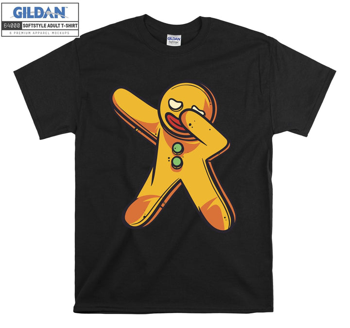 Dabbing Gingerbread Man Figure T-shirt