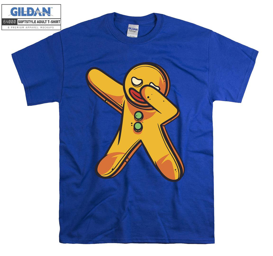 Dabbing Gingerbread Man Figure T-shirt