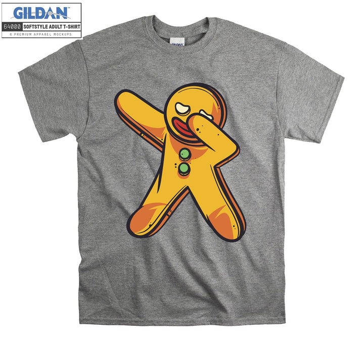 Dabbing Gingerbread Man Figure T-shirt