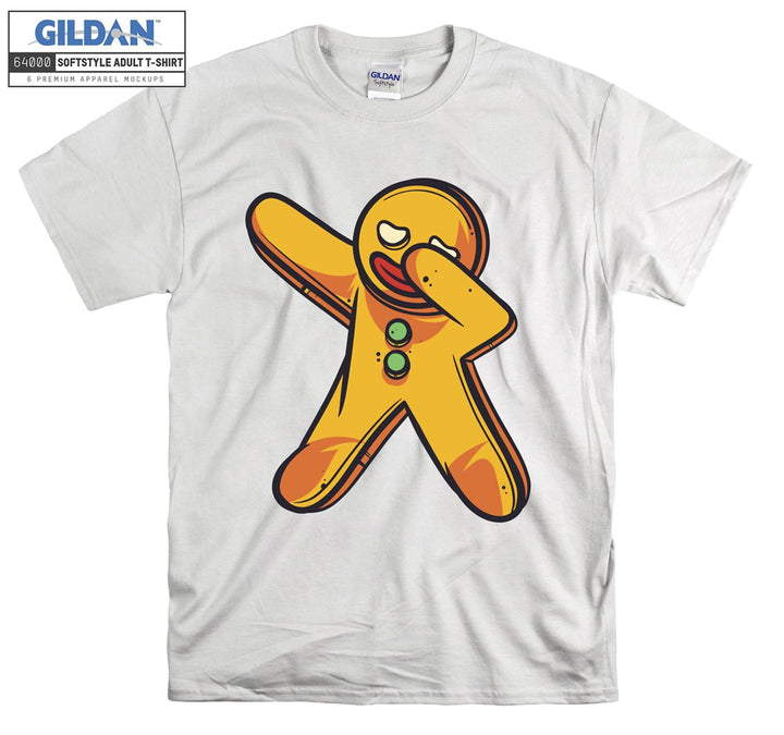 Dabbing Gingerbread Man Figure T-shirt