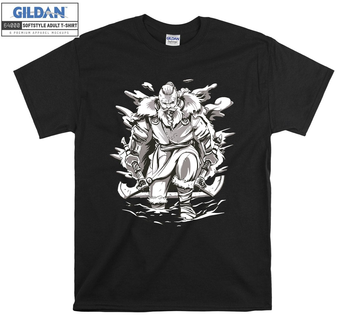 Vikings Character Axes T-shirt – Tshirk