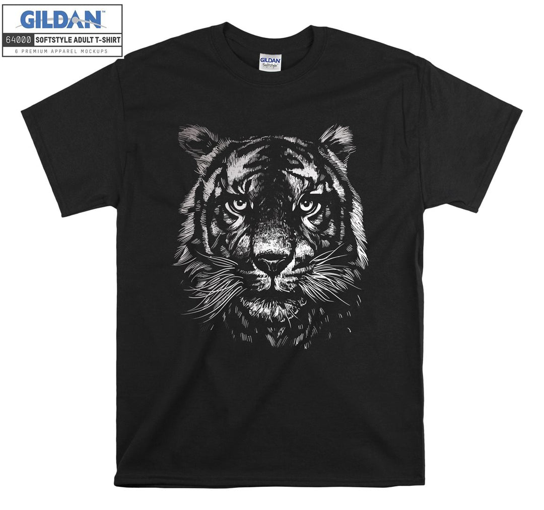 Angry Tiger Black Filter T-shirt