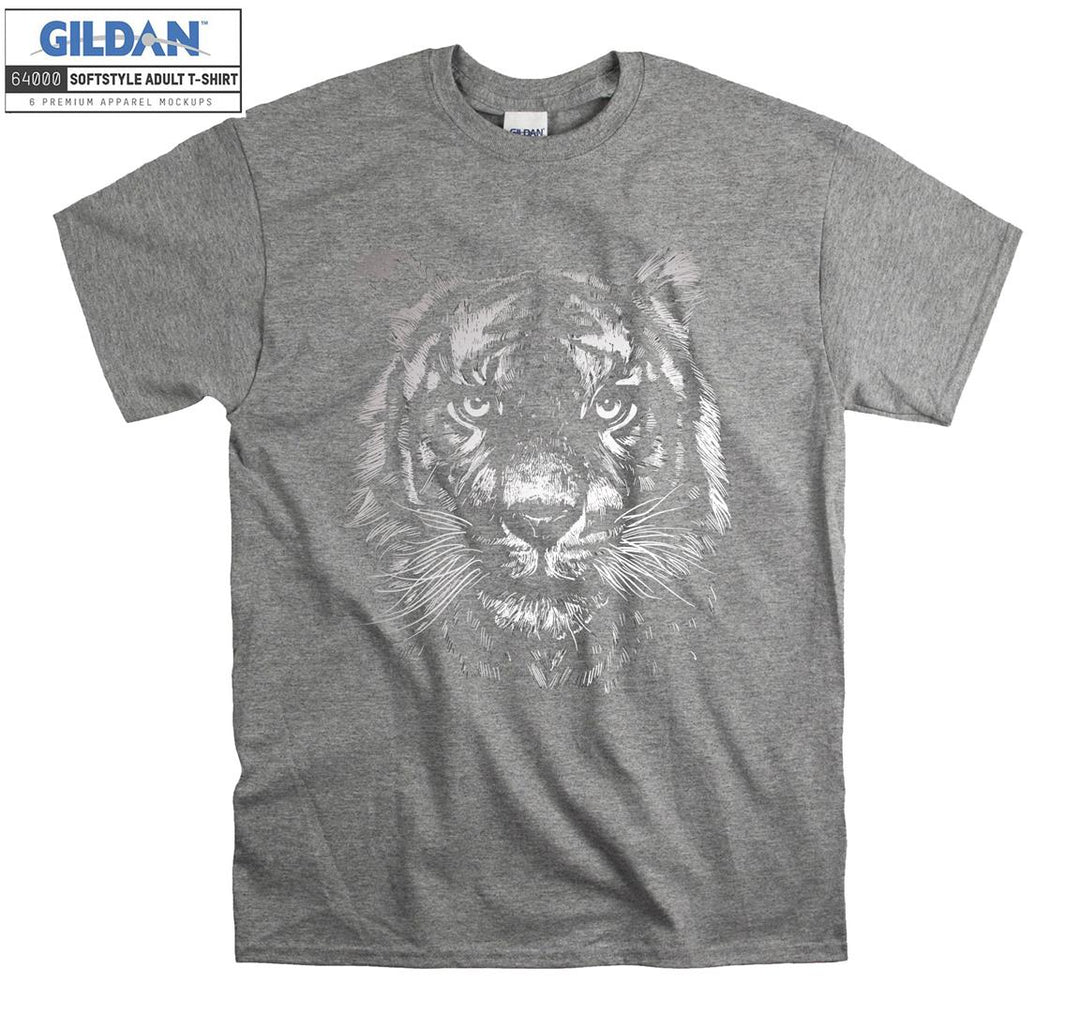 Angry Tiger Black Filter T-shirt