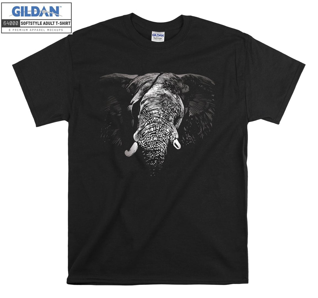 Scar Face Elephant Black Filter T-shirt