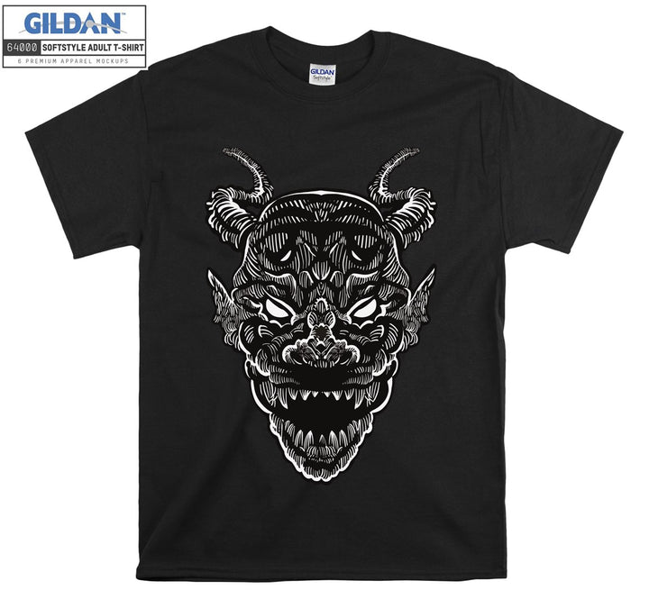 Horror evil skull figure T-shirt