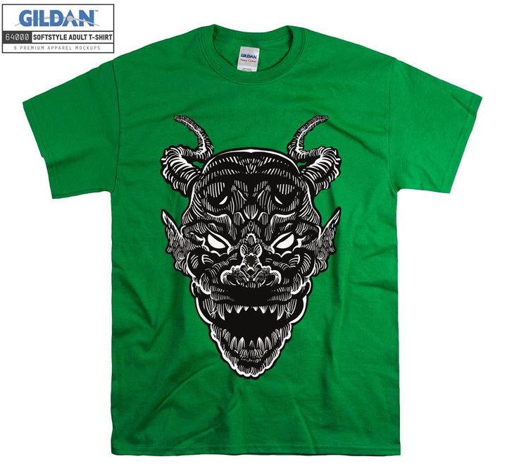 Horror evil skull figure T-shirt