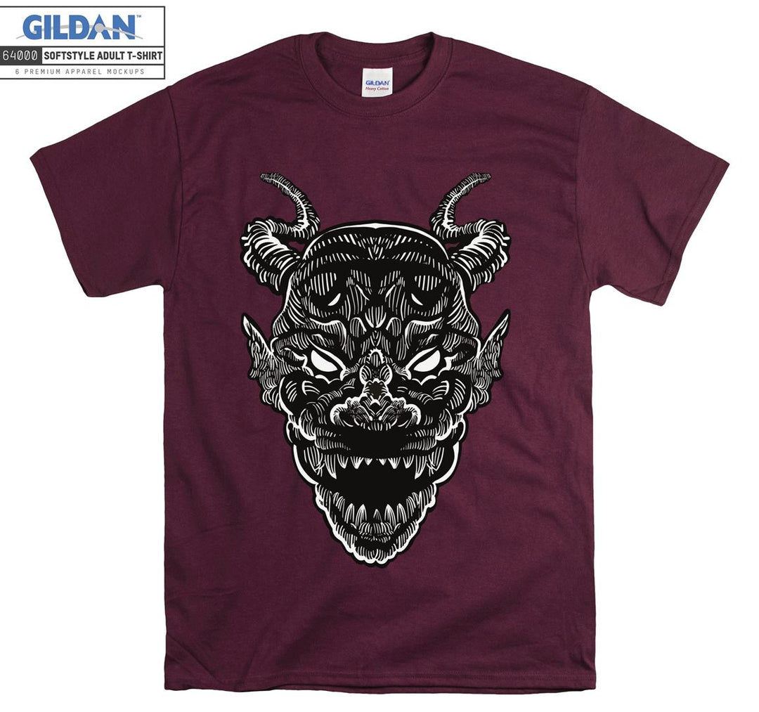 Horror evil skull figure T-shirt